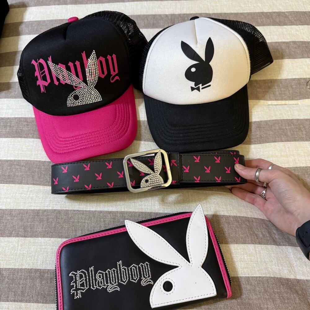 Y2k playboy rhinestone bundle set